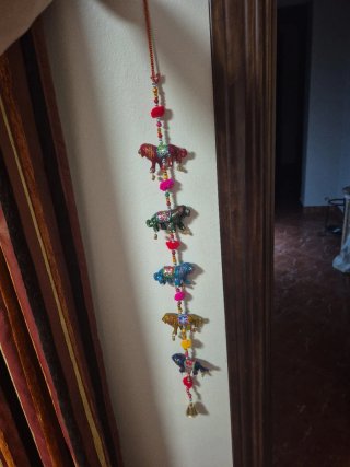 Colgante Indio Elefantes Multicolor