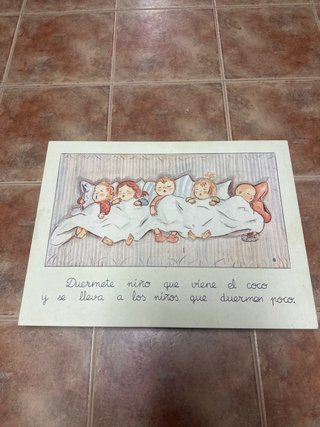 Cuadro infantil Duermete niño