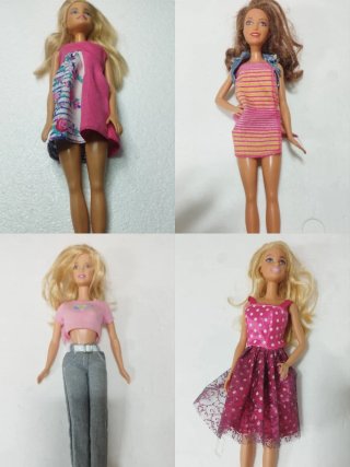 Set 4 Barbie Mattel Lotto 1968 Vintage doll