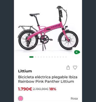 Bicicleta Eléctrica LITTIUM Plegable