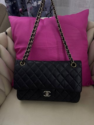 Bolso Chanel Doble Solapa Negro