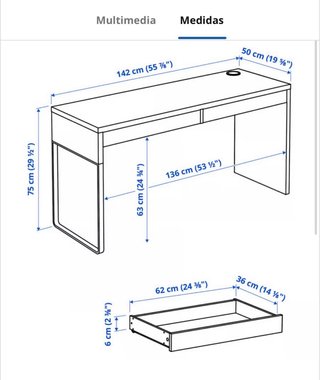 Escritorio Ikea Micke Blanco