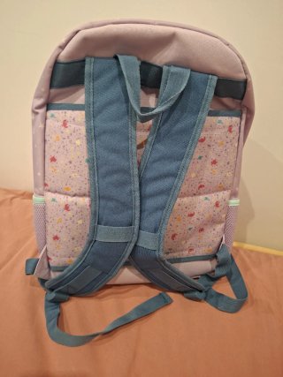 Mochila escolar morada de Stitch