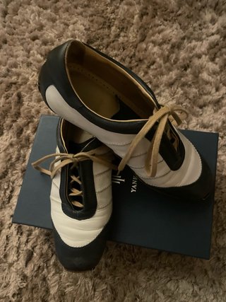 Zapatos Yanko Cordones Negro Blanco
