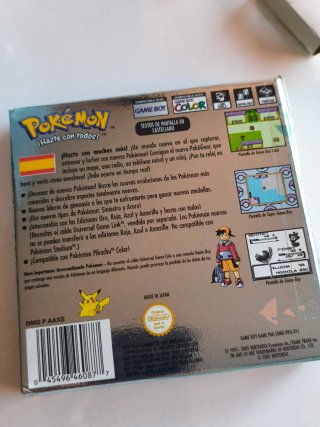 Pokémon Edición Plata Game Boy Color Caja y Manual