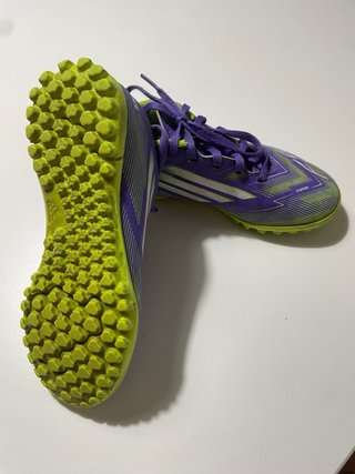 Botas de fútbol Adidas Morado/Verde
