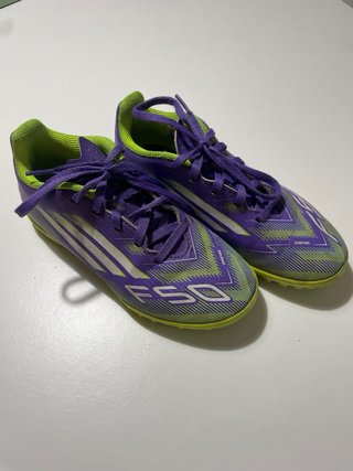 Botas de fútbol Adidas Morado/Verde