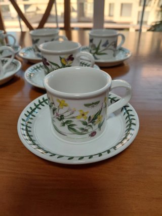 8 Tazas de Porcelana Portmeirion Inglesa