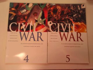 Lote de comics Civil War.