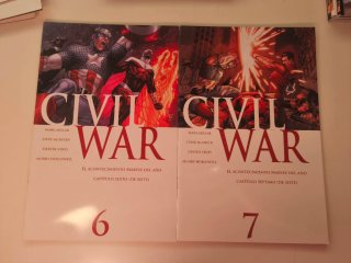 Lote de comics Civil War.