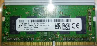 2x 4GB DDR4 SODIMM RAM Modules