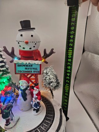 Paisaje Navideño Muñeco Nieve