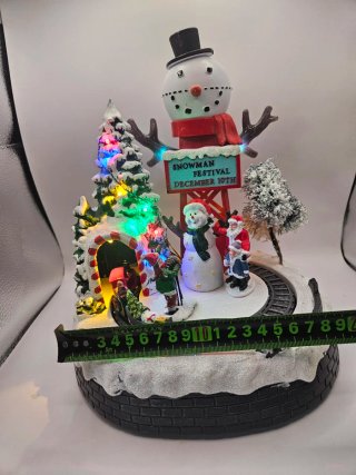 Paisaje Navideño Muñeco Nieve