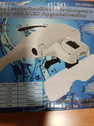 Lupa diadema 2LED intercambiable