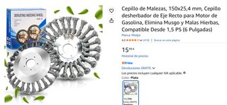 Cabezal para desbrozadora, cepillo malas hierbas