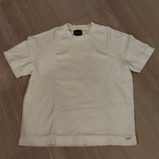 Bershka Camiseta Oversize Crema Talla L