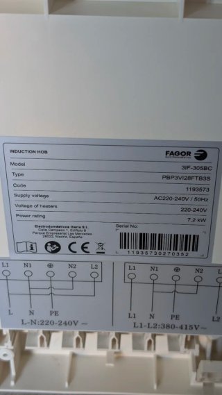 Placa Inducción Midea Doble Fuego Grande