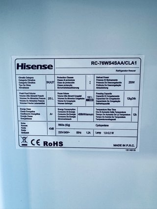 738.Frigorifico Americano Hisense No Frost Impecab