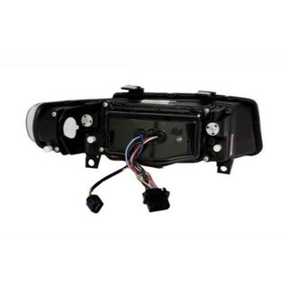 Faros delanteros Angel Eyes para Seat León 1M1 Bla