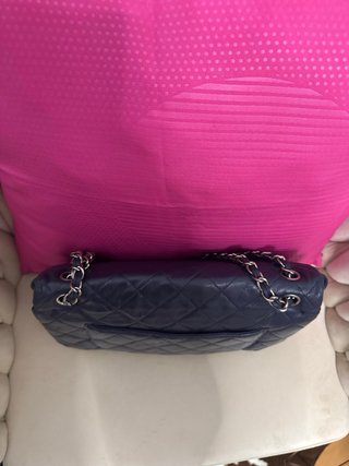 Bolso Chanel Doble Flap Azul Piel