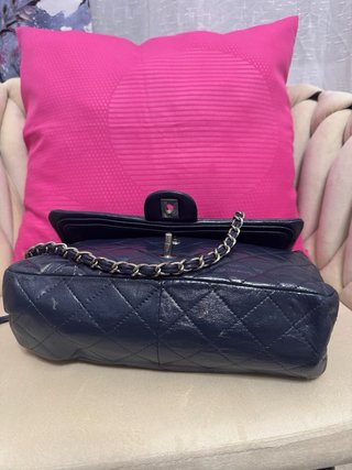 Bolso Chanel Doble Flap Azul Piel