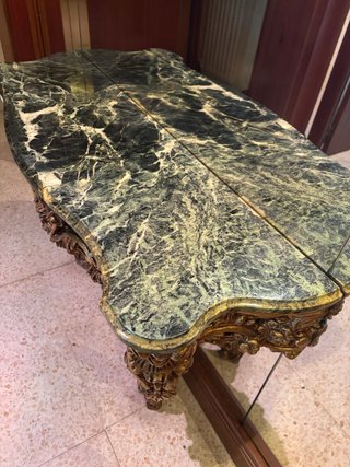 Consola Barroca Mármol y Madera