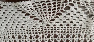 Paño crochet blanco artesanal