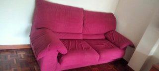 Sofá de 2 plazas rosa