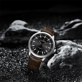 Reloj Naviforce Hombre Negro y Marrón