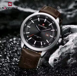 Reloj Naviforce Hombre Negro y Marrón