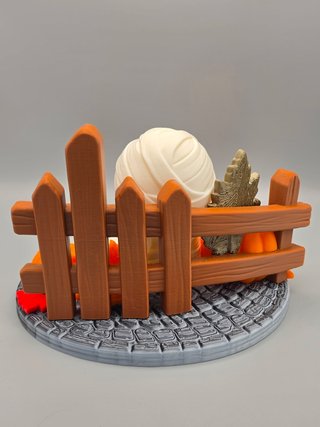 Figura Momia con Calabazas Halloween