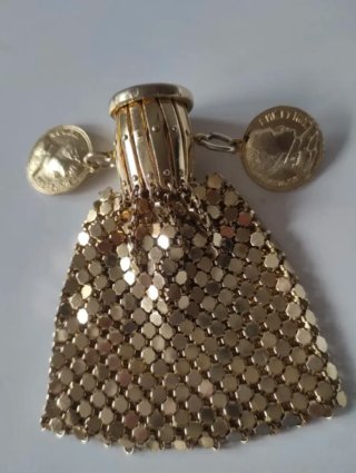 Monedero Limosnera Vintage y Esenciero Nacar
