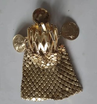 Monedero Limosnera Vintage y Esenciero Nacar