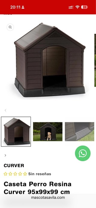 Caseta para perro grande nueva 95x99x99