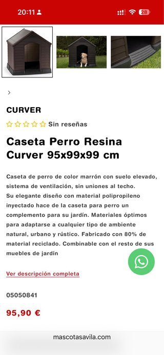 Caseta para perro grande nueva 95x99x99