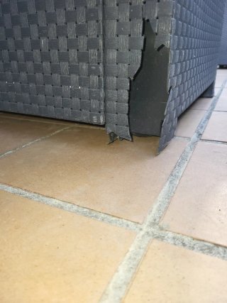 Conjunto ratán sintético 2 sillones y mesa