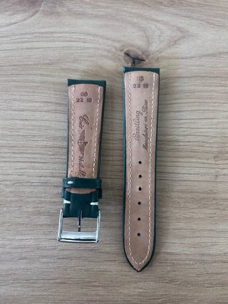 Cinturino in pelle Breitling 22mm verde originale