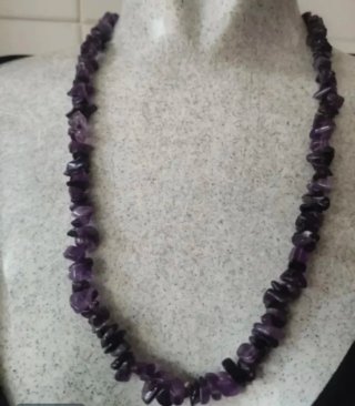 Collares y pulsera piedras naturales