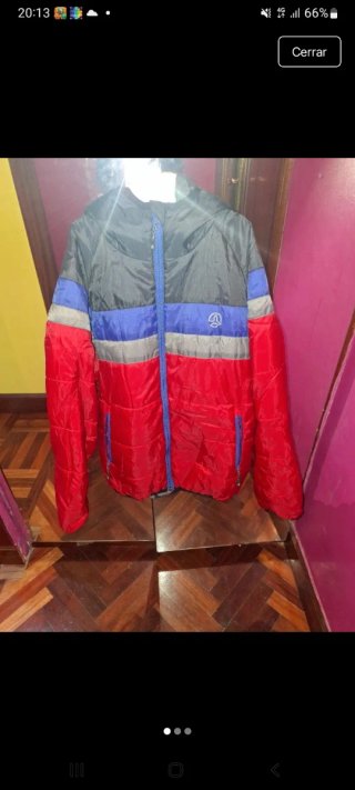 Chaqueta Ternua azul y roja paraniño T 12