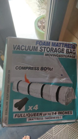 Bolsa de vacío para colchón de espuma