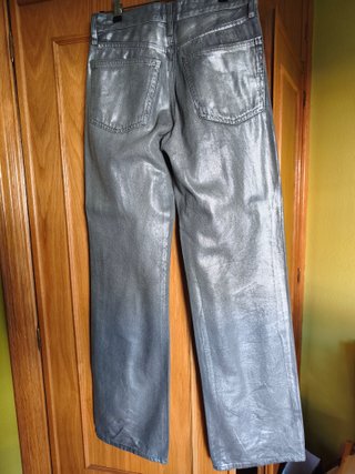 Pantalón plateado fantasía