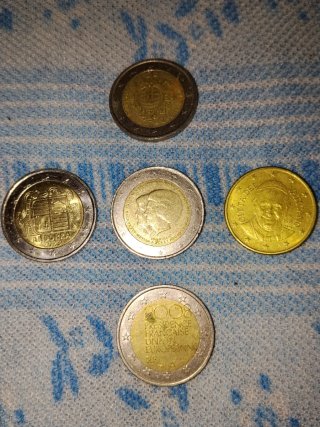 Lote de 5 monedas
