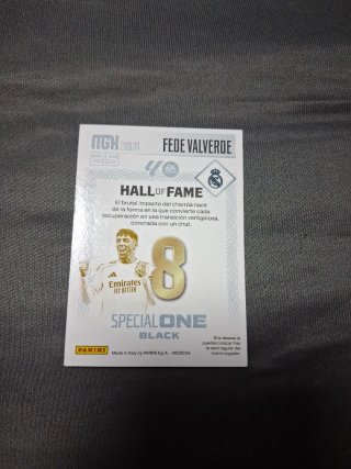 Carta Fede Valverde Special One Black MGH
