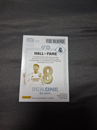 Carta Fede Valverde Special One Black MGH