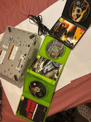 Xbox Classic Cristal + Juegos