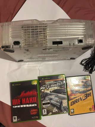 Xbox Classic Cristal + Juegos