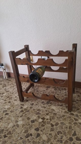 Botellero de madera para 12 botellas