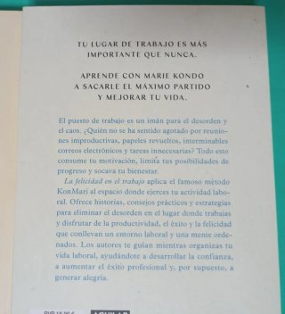2 Libros Marie Kondo ( Orden y Felicidad Japón ).