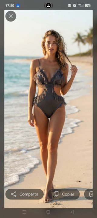 Trikini gris perla con tull y topos