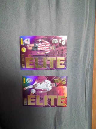 Cartas Panini Elite Nico Williams y Vinicius